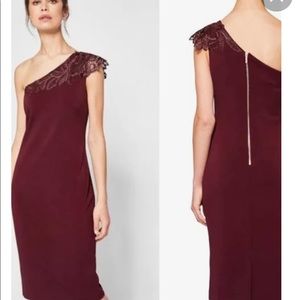 Ted Baker Dresses Ted Baker Jalis One Shoulder Dress